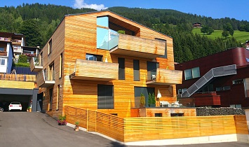 Das fertiggestellte Tradition Appartementshaus von SUN Matrei in Osttirol